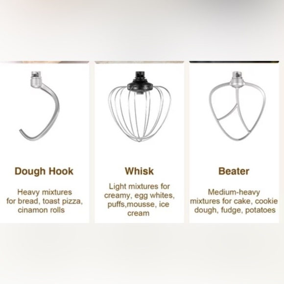 Luxurious Satin Gold Stand Mixer - Bread, Cakes, Cookies - Picture 4 of 6